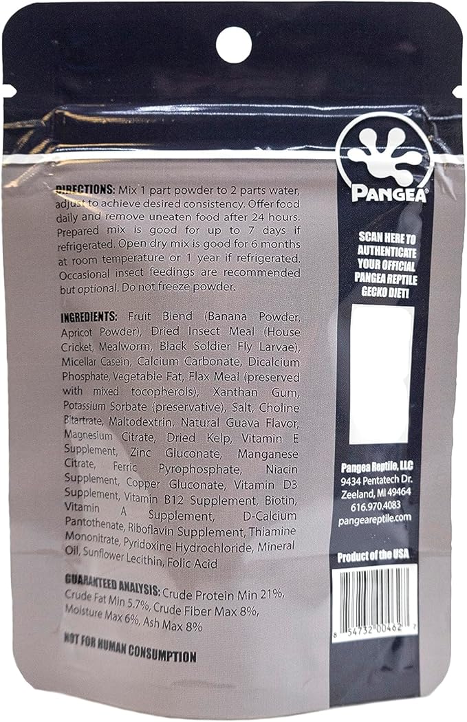 Pangea Gecko Diet Fruit w/Insects & Breeding Bundle - 2oz Fruit & Insects and Breeding Formula