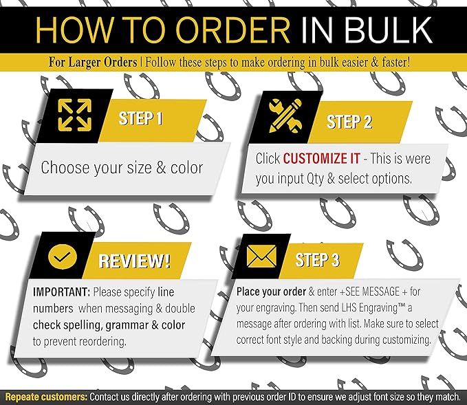 Horse Stall Name Plate, 2x12 Personalized Stall Signs, UV Protected, All Weather Adhesive, Hanging, Mounting or Other, Textured Copper Plastic Black Letters - Made in USA - M2