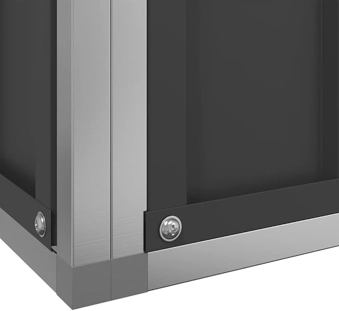Outdoor Aviary Bird Cage, Galvanized Steel Outside Ample Activity Space Birdcage, 122.4"x120.9"x83.5", -261