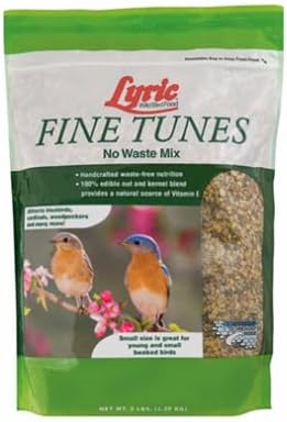 Lyric Fine Tunes Wild Bird Seed, No Waste Bird Food Mix, 5 lb. Bag. See the attached screenshot and the variated size for a consistent and positive customer experience.