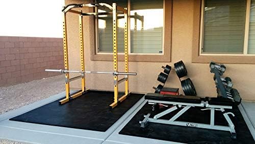 American Floor Mats - Horse/Stable Mats - Heavy Duty Stall Mats - Thick, Durable Rubber Flooring Solid Black 1/2" Thick - 4' x 10' Mat