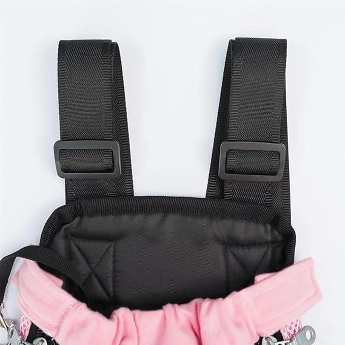 Portable Pet Carrier Backpack, Adjustable Pet Front Cat Dog Carrier Backpack Travel Bag for Small Medium Dogs Cats Puppies, Cat Backpack Carrier for Hiking Cycling (E, M)