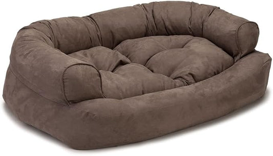 Snoozer Overstuffed Luxury Pet Sofa, X-Large, Dark Chocolate