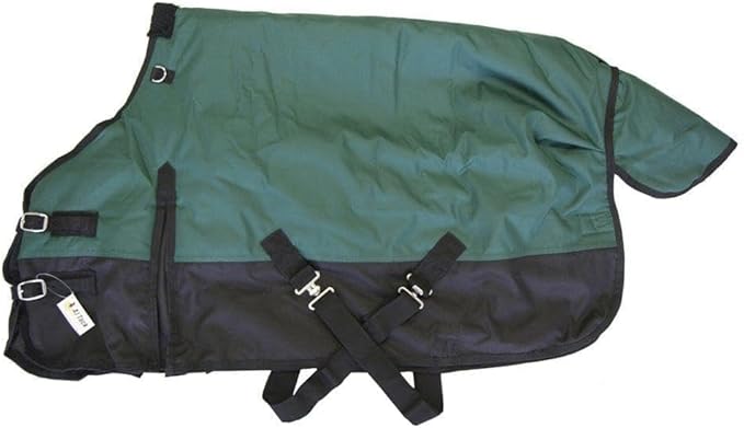 AJ Tack 1200D Waterproof Winter Pony Blanket - 300g Heavyweight Turnout with Fleece Collar, Shoulder Gussets & Tail Flap - Camouflage 50"