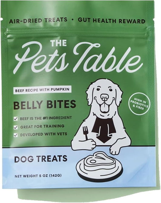 The Pets Table Beef Limited Ingredient Diet Air-Dried Healthy Dog Treats, 5-Ounce Bag