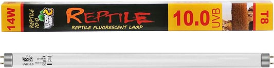 LUCKY HERP 15inch 14W T8 UVB 10.0 Reptile Light, UVA UVB Bulb, Fluorescent Lamp for Reptiles Amphibian