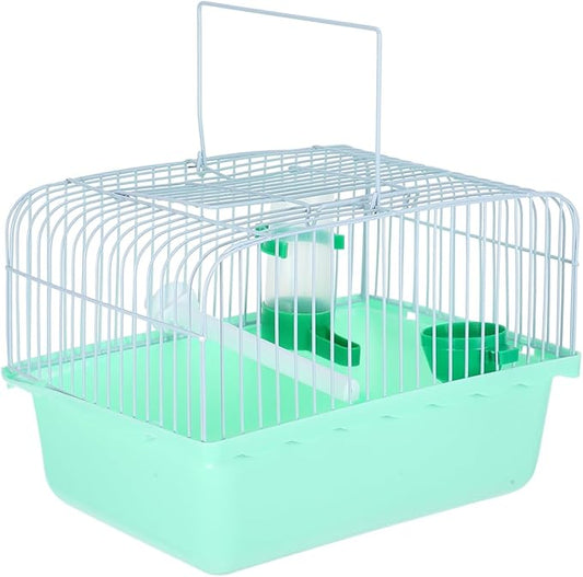 VANZACK Portable Birdcage Parrot Cage Parakeet Parakeet Travel Bird Carrier Bird Accessories Bird Carrier Travel Small Bird Cockatiel Abs Light Green