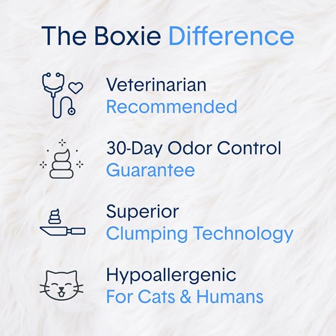Boxie Gently Scented Cat Litter, Lightweight 30-Day Odor Control, Clumping, 16.5lb