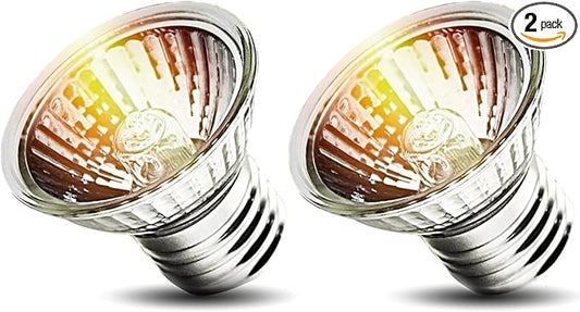 75W UVA UVB Bulbs, Light Turtle Heat Lamp for Reptiles and Amphibian Tanks, Terrariums and Cages, Fit E26 Heat Reptile Lamp,Works with Various Lamp Fixtures 2-Pack