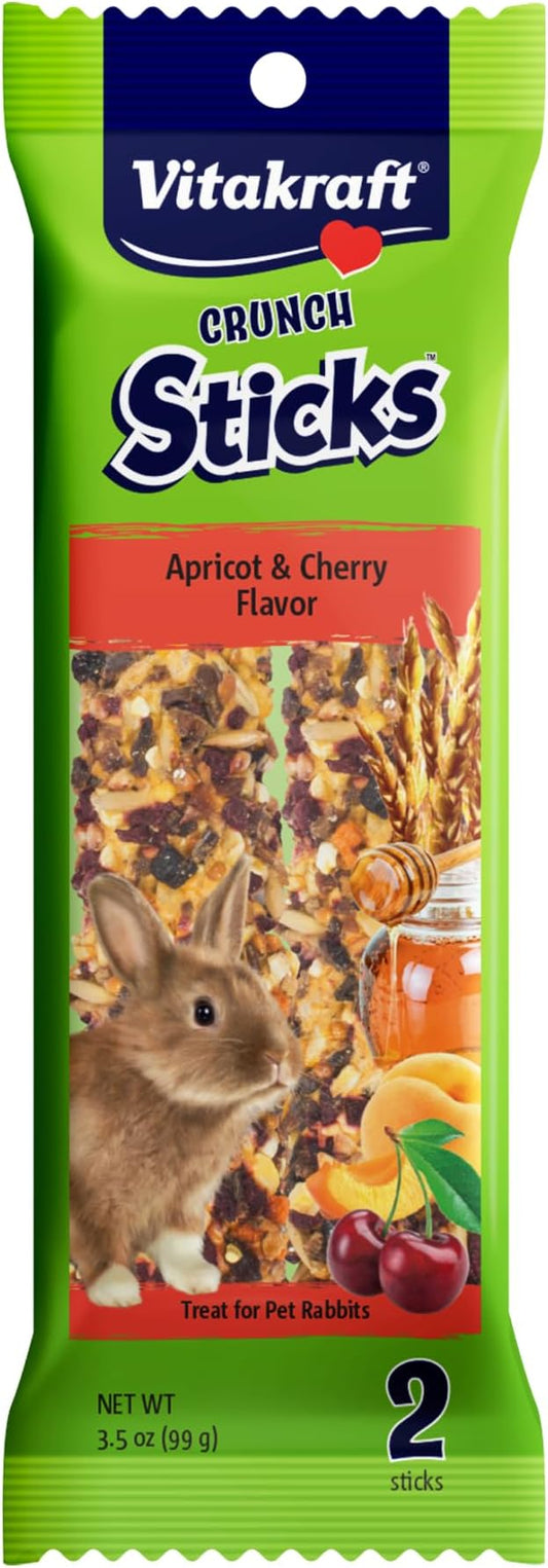 Vitakraft Rabbit Treat Stick - Apricot And Cherry - 3.5Oz
