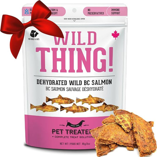 The Granville Island Pet Treatery Dehydrated Wild Salmon Treats for Dogs & Cats (3 oz, Pack of 1) Single Ingredient to Maintain Nutrients Vitamins and Healthy Oils Made in Canada