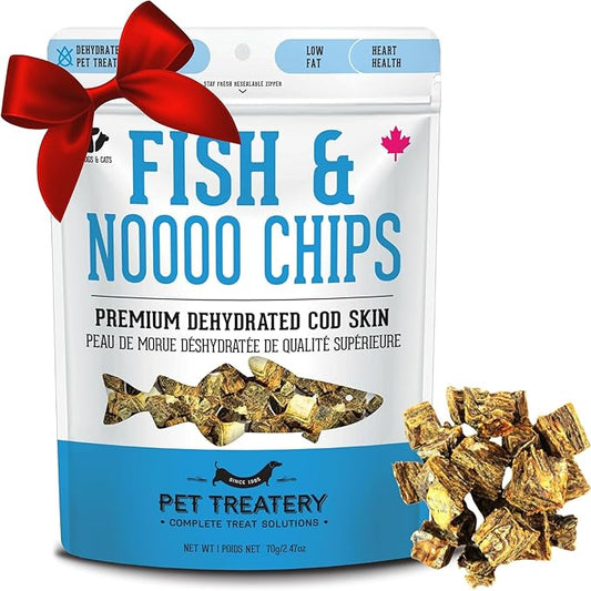 The Granville Island Pet Treatery Dehydrated Cod Skin for Dogs & Cats (2.5 oz, Pack of 1) - Dehydrated Single Ingredient Dog Treats - Natural Dog Treats, Grain Free