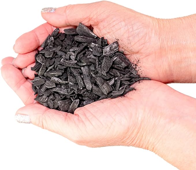 GARDENERA Horticultural Charcoal for Indoor Plants [3-Quart Bag] Black Diamond Soil Amendment for Orchids, Terrariums, and Gardening