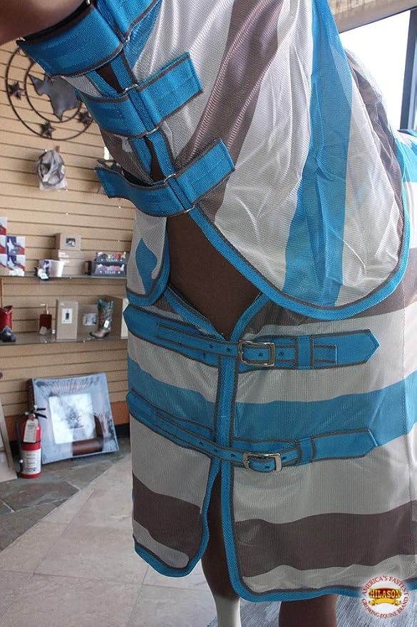 HILASON Horse Fly Sheet - Summer Spring UV Protection Mesh Bug Mosquito FlySheet for Horses | Fly-Sheet