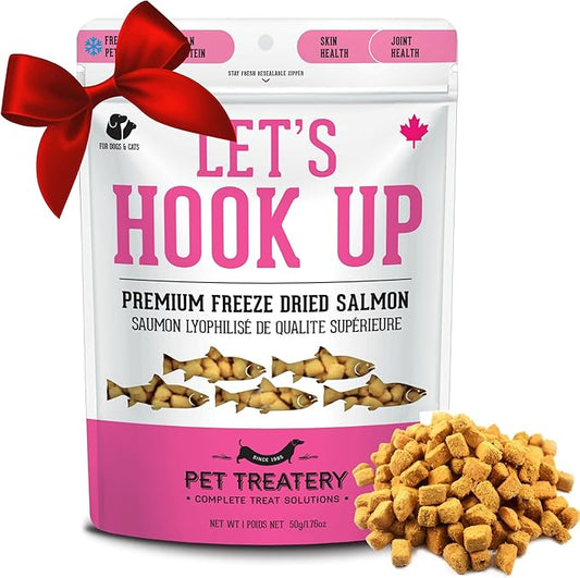 The Granville Island Pet Treatery Dehydrated Wild Salmon Treats for Dogs & Cats (1.76 oz, Pack of 1) Single Ingredient to Maintain Nutrients Vitamins and Healthy Oils Made in Canada