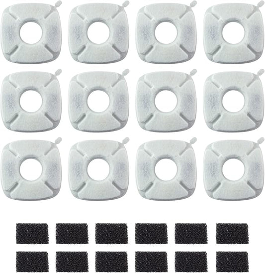 PET STANDARD Water Filters, Compatible with VEKEN® 95oz/2.8L Fountain, Pack of 12