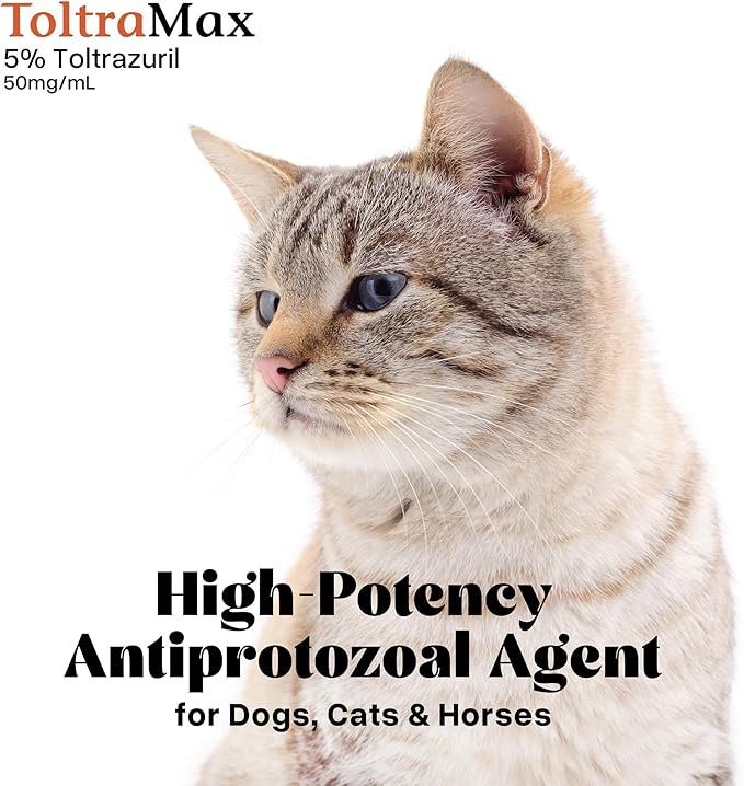 Toltrazuril 5.0% for Horses, Dogs, Cats, 120mL/4 Ounce, for Non-Food Chain Animals, Alfalfa