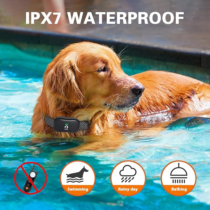 MIMOFPET Wireless Dog Fence System with Training Remote - Up to 3500ft Adjustable Electric Fence,Waterproof Training Collar Rechargeable,Pet Containment System for Large Medium Dogs