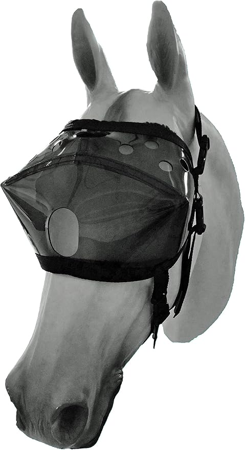 Recovery Vizor, (Size: Mini/Foal - Dark UV Tint) Medical and Preventative Horse Eye (Goggle) Protection Mask for Uveitis/Injury/Scratch or Corneal Ulcer, Infection, Blindness.