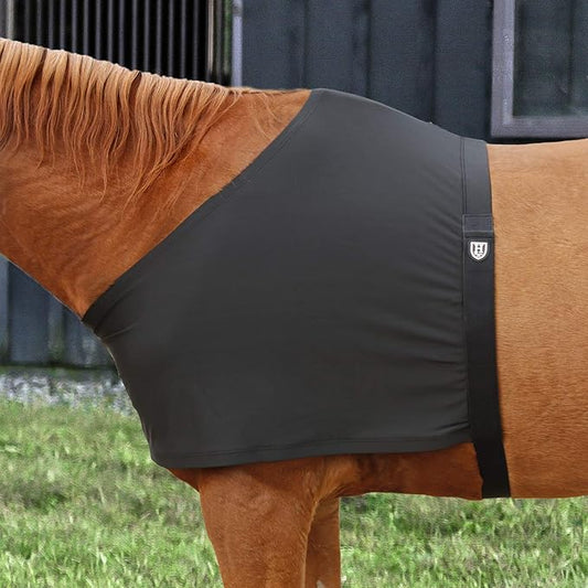 Harrison Howard Stretch Vest Anti Rub Bib Wither Shoulder Guard Horse Chest Saver Protector Black M
