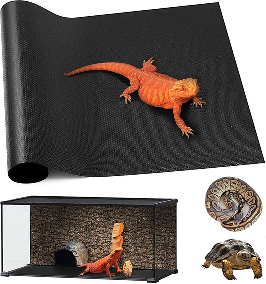 Reptile Mat 40 Gallon 1Pack 18x36, Bearded Dragon Tank Accessories, Terrarium Liner Bedding, Non-Adhesive Reptile Substrate Mat for Leopard Gecko, Snake, Lizard, Tortoise, Iguana Tank
