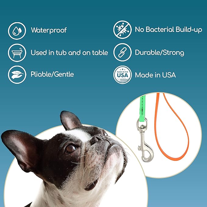 Jelly Pet Grooming Loop Slip Style (1/2" x 30", Teal) | Made in The USA