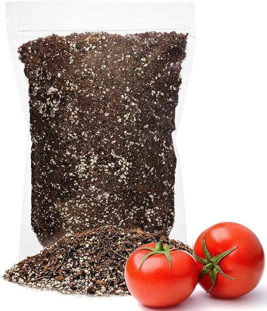 GARDENERA Organic Potting Soil for Tomato Plants - 4 Quart - Hand-Mixed with Natural Ingredients for Optimal Growth and Nutrient Retention