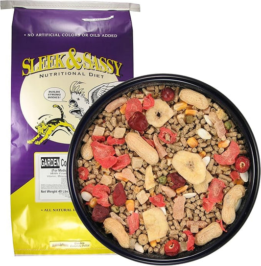 SLEEK & SASSY Garden Complete Pellet Parrot Food (40 lbs.)