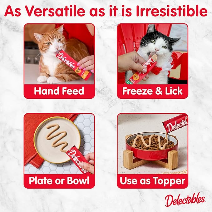 Delectables Squeeze Up Non-Seafood Variety Pack Lickable Cat Treat, 20 Count (Pack of 1)