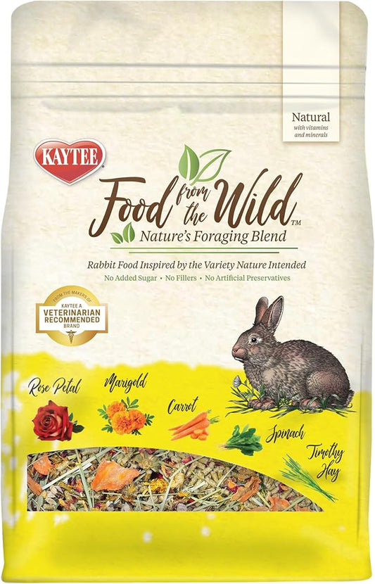 Kaytee Food from The Wild Natural Pet Rabbit Food, 4 Pound
