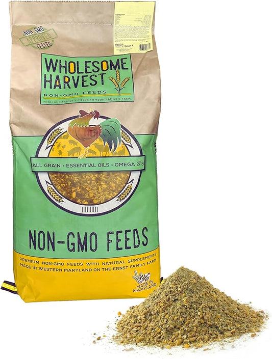 Non-GMO Turkey & Game Bird Starter Feed – 40 lb, 28% Protein, Omega-3, Calcium, Probiotics, Prebiotics & Herbs – Complete Nutrition and Quality Game Bird Feed