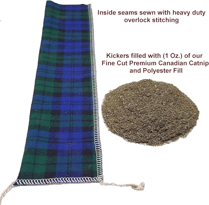 15" Catnip Cat Kicker Toys/Kitty Kick Sticks/Cat-Nip Kick Sticks (Camo) (Kickers Filled with 1 oz Premium Canadian Catnip)