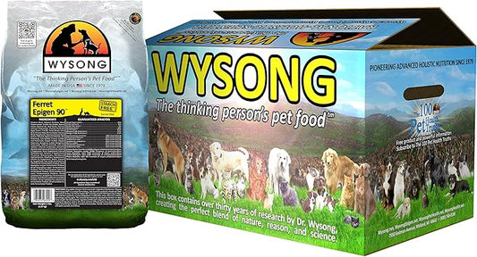 Wysong Ferret Epigen 90 - Starch Free Dry Natural Food for Ferrets, Four- 5 Pound Bags, Model:WDFE9020