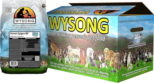Wysong Ferret Epigen 90 Digestive Support - Starch Free Dry Natural Food for Ferrets,5 Pound (Pack of 4)