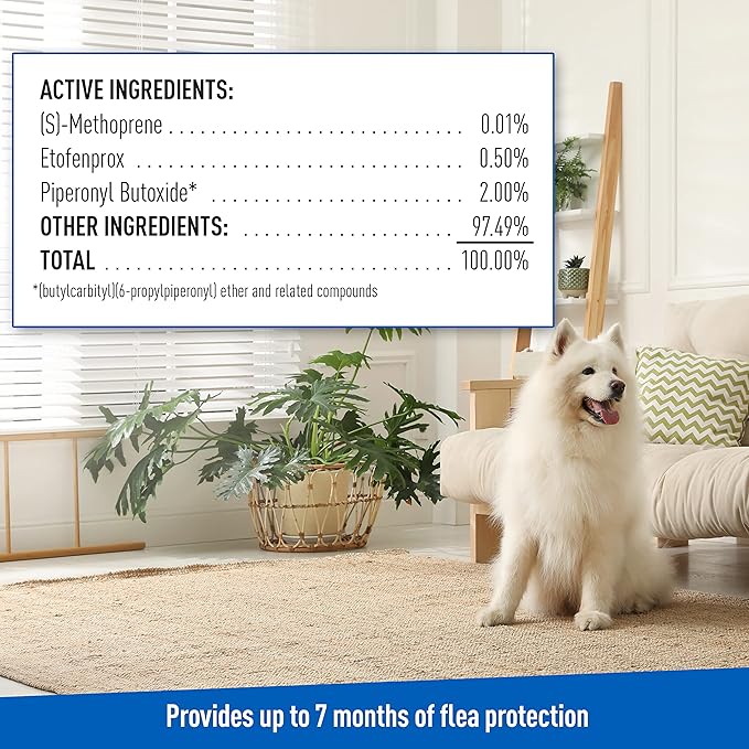 Adams Flea & Tick Home Spray with Precor, Kills Fleas, Flea Eggs, Flea Larvae, Bed Bugs, Ticks, Ants, Cockroaches, Spiders, Mosquitoes And Many Other Listed Nuisance Pests In The Home, 24 Fl Oz