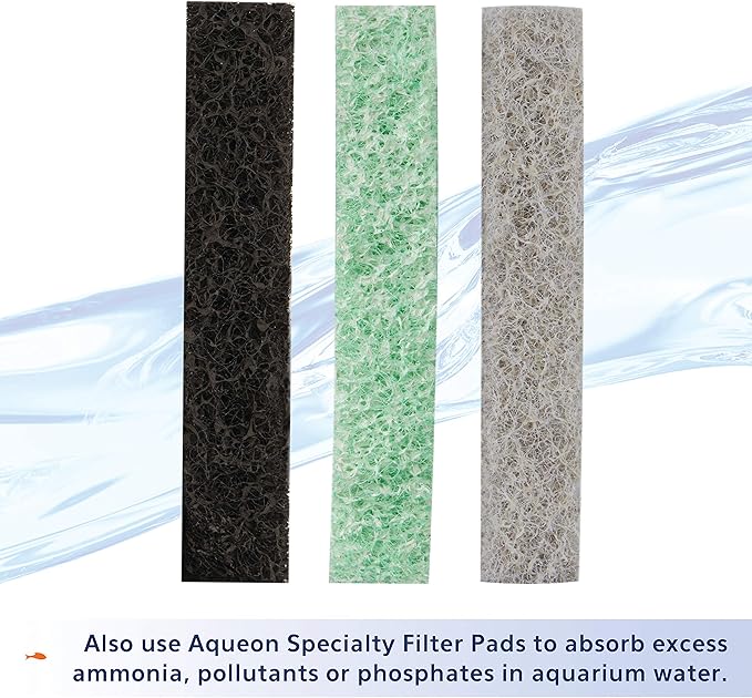 Aqueon Replacement Filter Cartridges Large (6 pack), Ensure Even Distribution of Activated Carbon, 25% More Activated Carbon, Easy Installation